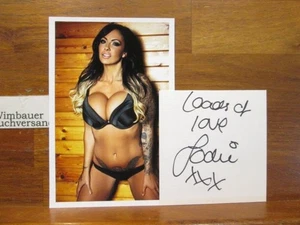 Original Autograph plus sexy Photo Jodie Marsh (*1978 english model) /// Autogra - Bild 1 von 3
