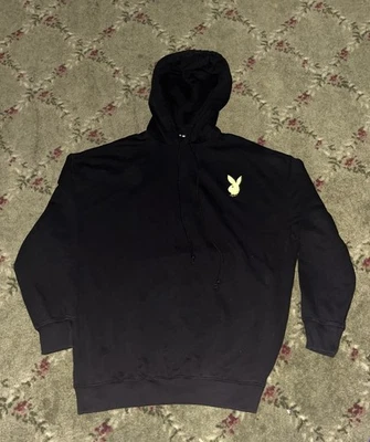 Playboy X Misguided Hoodie Black/Neon Size US 6 Oversized Women’s Discontinued - Image 1 of 4