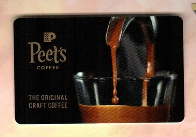 Tarjeta de regalo PEET'S COFFEE The Original Craft Coffee, logotipo dorado (2018) (0 $) Foto 1 de 2