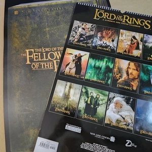 LOTR Promo Store Display DVD extended + Poster Calendar *BIG Check MEASUREMENTS - Picture 1 of 18