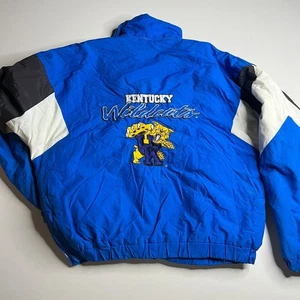 90s Vintage Name of the Game Kentucky Wildcats Blue Jacket Size L - Picture 1 of 12
