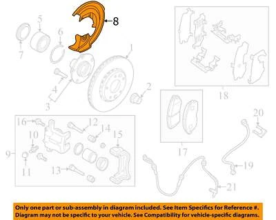 NISSAN OEM 20-24 Sentra Brake Components-Splash Shield 411516LA0A - Image 1 of 2