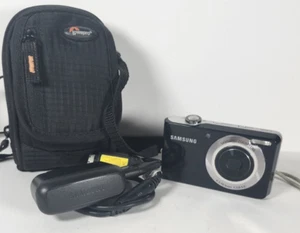 Samsung DualView TL205 12.2 MP Digital Camera Black W/ Cable & Carrying Case - Picture 1 of 19