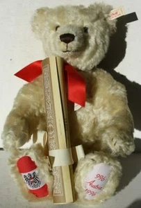 Oso de peluche Steiff 1996 Austria Millennio edición limitada oso de peluche Austria excl. - Imagen 1 de 1