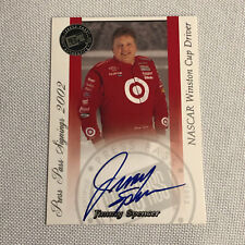 2002 Press Pass Signings Jimmy Spencer Auto Autograph Signed Card NASCAR