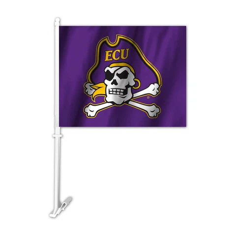 East Carolina Pirates ECU NCAA Automobile 2 Sided Car Flag Cover