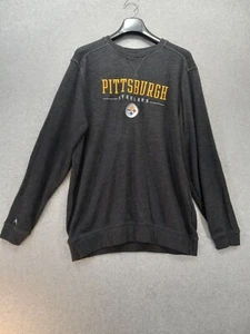 Pittsburgh Steelers Gray Sweater Men's Size XLarge Antigua NFL Football # - Picture 1 of 5