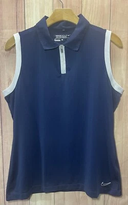 Women’s Nike Golf Tour Performance Vest Full Zipper Pockets Size Large Golfing - Image 1 of 4