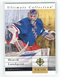 11-12 UD Upper Deck Ultimate  Henrik Lundqvist  /399  "King Henrik"  HOF