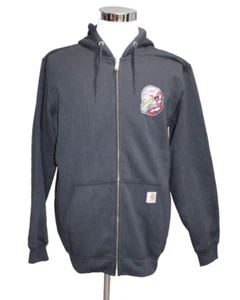 Carhartt Original Fit Men's Hoodie Size M Sweatshirt Black Full Zip K122-BLK - Picture 1 of 6