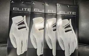 NUEVO Maxfli Para hombres IZQUIERDO XL CADET Elite Guantes de Golf Paquete de 4 PREMIUM CUERO CABRETTA - Imagen 1 de 3
