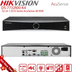 Hikvision DS-7732NXI-K4 32ch NVR AcuSense 4SATA 40TB 256Mbps MD2.0 VCA us - Foto 1 di 7