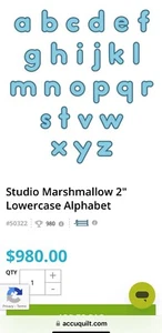Accuquilt Alphabet Dies. 2” Size Letters, 26 Letters of the alphabet (26 Dies) - Picture 1 of 10