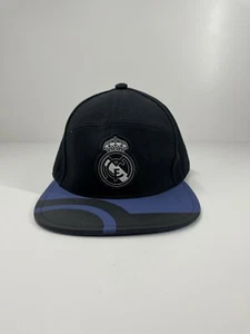 Adidas Real Madrid Cap Hat Football adjustable black purple one size fits most - Picture 1 of 5