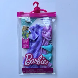 NEW Barbie Fashions Outfit by Mattel - Pink & Purple Dress, Shoes & Accessory - Picture 1 of 3