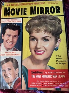 1959 JUNE MOVIE MIRROR MAGAZINE - DEBBIE REYNOLDS FRONT COVER Elvis - Picture 1 of 2