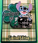 Disney Pin, St. Patrick?s Day 2010 ? Stitch, #75272, LE 4500, WDW & DLR