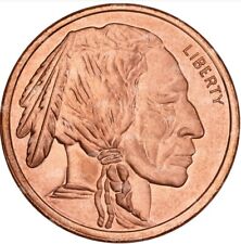 Buffalo Nickel-Inspired 1 oz .999 Fine Copper Round Fresh from Mint Roll