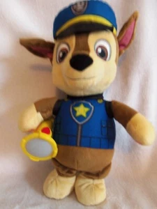 Paw Patrol Snuggle Up Chase 14" Plush Talks Flashlight Lights Up Spin Master - Picture 1 of 6