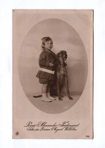 Cartolina Principe Alessandro Ferdinando figlio del principe Augusto Guglielmo - Foto 1 di 2