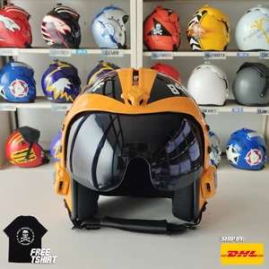 STRIKE FIGHTER SQUADRON JOLLY ROGERS FLIGHT HGU-33 HELMET MOVIE PROP PILOT V2 SH - Picture 1 of 22