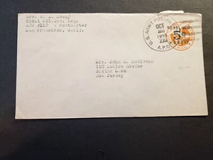 APO 710 NAGOYA, JAPAN 1948 Army OCCUPATION Cover TOKAI MIL GOV Reg Civilian Mail - Picture 1 of 2