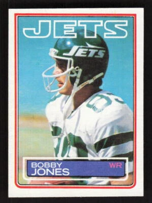 1983 Topps #344 Bobby Jones Rookie New York Jets - Image 1 of 2