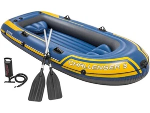 Schlauchboot Intex Challenger 3 Set295 cm, 3 Pers. Luftpumpe, Reparaturset - Bild 1 von 6