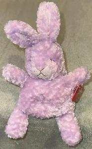 Russ Hoppity Purple Bunny Rabbit Plush Stuffed Animal 10" Bean Bag 259 Sleeping  - Picture 1 of 9