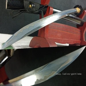 Espada Wakizashi Samurai de Alta Calidad Katana Acero de Alta Velocidad con Arcilla Templada - Imagen 1 de 10