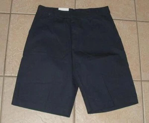 Unisex Sz 18 School Uniform Adjustable Waist Dark Blue Bermuda Shorts NEW NWT - Picture 1 of 3