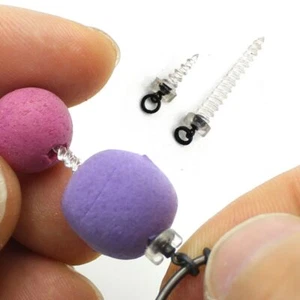 20 pz viti esca 360 libere rotanti con micro anello girevole S L vite boilie trasparente - Foto 1 di 7