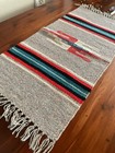 Vintage Chimayo Southwestern Small Rug Woven Wool New Mexico Table Runner