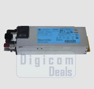 HPE 500W FLEX SLOT PLATINUM HOT PLUG POWER SUPPLY 723594-001 723595-101 - Picture 1 of 1