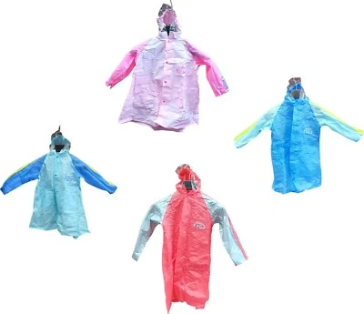 HAPPY FROG Kinder Regenmantel wasserdicht Kapuze Jungen Mädchen duschfest Regenmantel verschiedene Farben