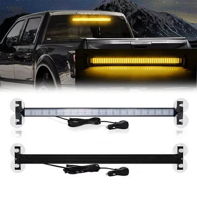LED Flashing Warning Light Bar Windshield Lamp LED Strobe Lights Emergency Amber - Image 1 of 4