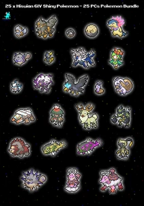Shiny 6IV Hisuian Pokemon with Master Balls 25 PCs Bundle for Scarlet and Violet - Picture 1 of 3