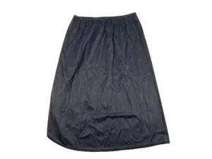 Vassarette Nero Gonna Slip Pizzo Spacco Sul Retro Donna Misura 24 M/40 - Usato - Foto 1 di 5