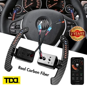 Carbon Fiber Steering Wheel Magnetic LED Paddle Shifters for BMW 2 3 4 5 Series - Bild 1 von 6