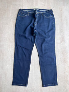 Boden Women’s Slim Straight Stretch Indigo Blue Wash Denim Jeans Size 20 Long
