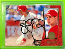 1995 Select #8 Bret Boone ON CARD AUTO - Cincinnati Reds -
