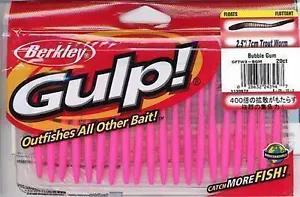 BERKLEY 2.5" GULP! GUSANOS TRUCHA FLOTANTES ELEGIR COLOR GFTW - Imagen 1 de 1