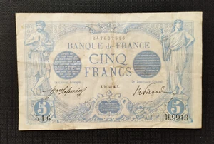 FRANCE 5 FRANCS 1916 P70 BLEU - Picture 1 of 8