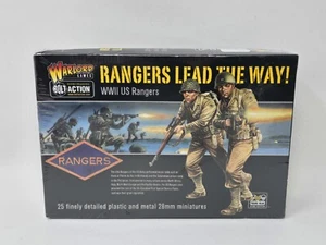 Warlord Bolt Action Rangers Lead the Way! 25 Detailed 28mm WWII Miniatures - New - Picture 1 of 9
