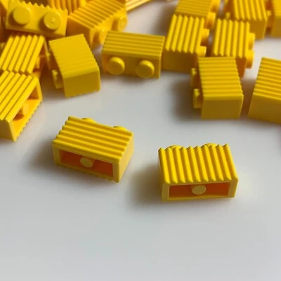 50 per lot NEW LEGO 1x2 Bright Yellow ("Yellow") PROFILE BRICK (2877/287724) - Image 1 of 3