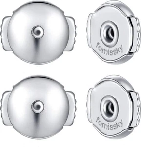Fomissky Verschluss Ohrring Rückseiten für Ohrstecker 2 Paar sichere Feder Ohrrücken Re - Bild 1 von 2