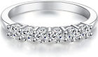 Cotrisa  Cz Diamond Wedding Ring In 10k Gold  And 925 Sterling Silver For Women