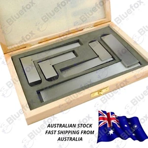 Engineering Square set Precision ground 2-3-4 & 6" 4pc boxed Australian Stock - Picture 1 of 6