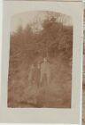 Ww1 German Soldier Overcoat With Brothers? Landscape Real Photo Pc C1916