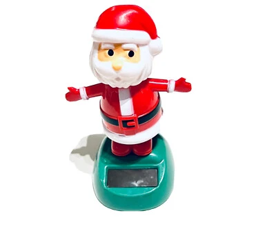 Solar Wackelfigur Weihnachtsmann Nikolaus Winterdeko Weihnachtsdeko Santa Claus - Bild 1 von 2